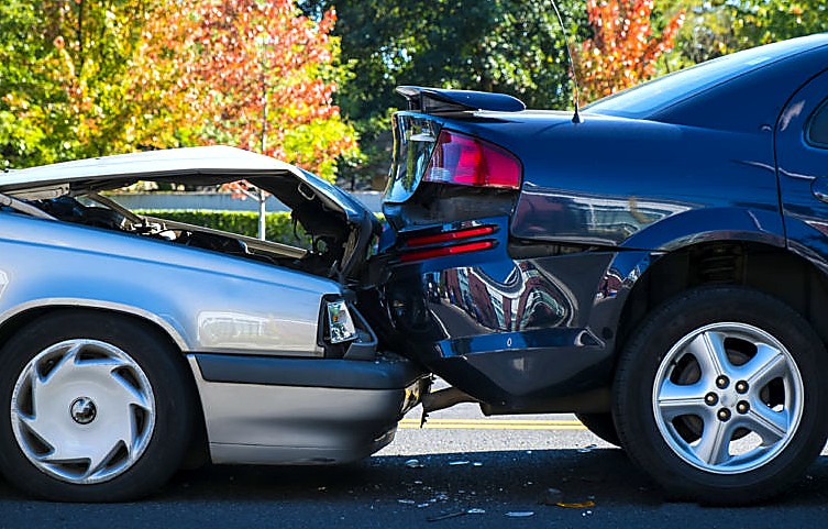 Rear-end motor vehicle accident. Discseel Procedure personal injury and motor vehicle accident program. car accident